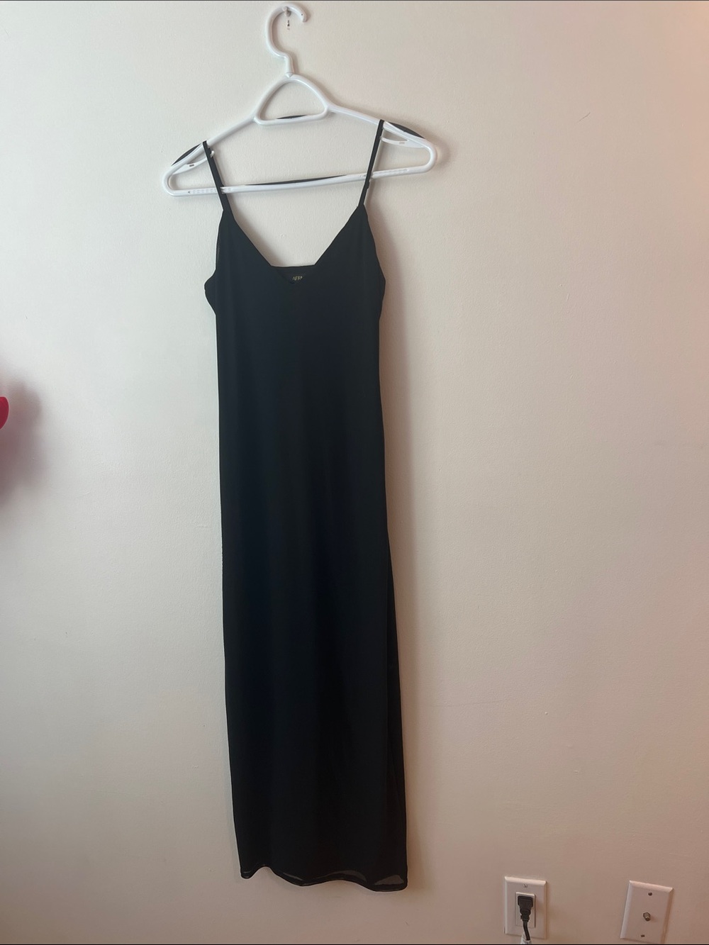 Latest Scoop AFRM Black Maxi Slip Dress
